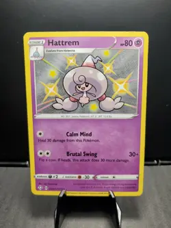 Pokemon TCG Hattrem SV055/SV122 Shining Fates: Shiny Vault 2021 Holo LP - Image 1