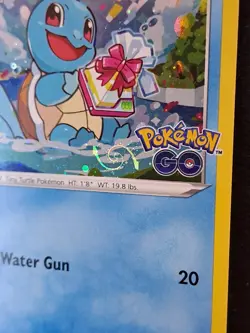 Pokemon GO Stamped Squirtle Swsh233 Promo Card - NM - Rare HD SWIRL - Image 3
