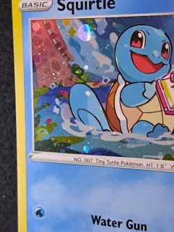 Pokemon GO Stamped Squirtle Swsh233 Promo Card - NM - Rare HD SWIRL - Image 4