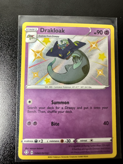 ⭐ Pokemon TCG Drakloak Shining Fates Sv061/Sv122 Holo Shiny Holo Rare ⭐ - Image 1