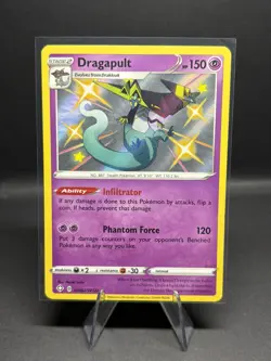 Pokemon TCG Dragapult Shining Fates SV062/SV122 Holo Shiny - Image 1