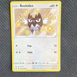 Pokemon Rookidee Shiny Holo Rare Shining Fates SV101/SV122 Basic 60 HP - Image 1