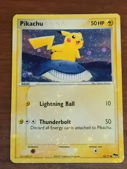 Pokemon TCG PIKACHU Wailmer CORRECTED Holo BLEED Card 12/17 Pop Series 5!Played - Image 2