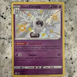 Galarian Cursola SV050/SV122 Pokemon Shining Fates Shiny Vault Shiny Rare NM - Image 1