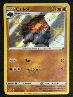 Carkol Shining Fates SV068/SV122 NM/LP Holo Shiny Holo Rare Pokemon TCG - Image 1