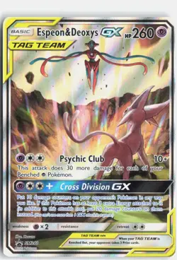 Espeon & Deoxys GX SM240 Holo Promo SM Promos Pokemon Near Mint - Image 1