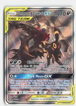 Umbreon & Darkrai GX - SM241 Holo Promo Sun & Moon Promo Pokemon Near Mint - Image 1