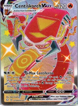 Pokemon TCG Centiskorch VMAX SV109 Shining Fates Holo NM - Image 1