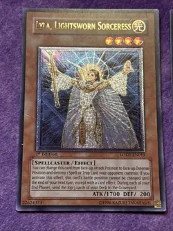 1x Yugioh Lyla, Lightsworn Sorceress LODT-EN019 Ultimate Rare 1st HP Euro Print - Image 2
