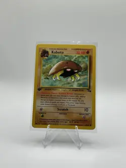 Pokemon TCG Kabuto 50/62 Fossil 1st Edition Regular Common NM - Image 1
