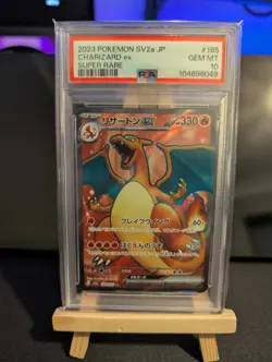 PSA 10 Charizard ex SR Super Rare 185/165 Japanese sv2a Pokemon Card Game 151 - Image 1