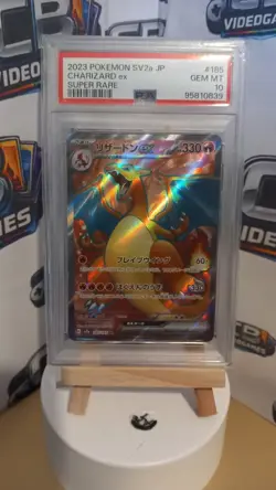 PSA 10 Charizard ex SR Super Rare 185/165 Japanese sv2a Pokemon Card Game 151 - Image 1
