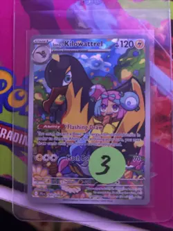 Pokemon TCG Iono's Kilowattrel Card Journey Together IR 163/159 - Image 1