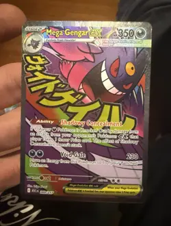 Mega Gengar EX 350 HP Foil Psychic Pokemon Card 269/217 English - Image 1