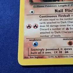 Pokemon Dark Charizard TCG Holo Rare Card 4/82 - Image 2