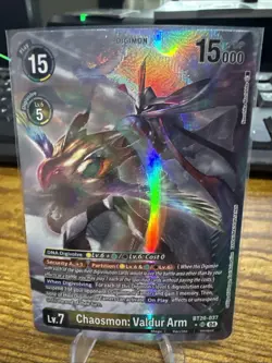 Chaosmon: Valdur Arm (Alternate Art) BT20-037 SR Digimon Card Game - Image 1