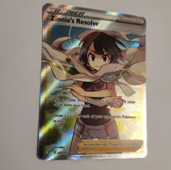 Pokemon TCG Zinnia's Resolve Holo Card Evolving Skies 203/203 NEVER PLAYED NM - Image 2