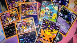 CUSTOM Trick-or-Treat Pumpkin Pikachu Halloween Pokemon Card - Image 2