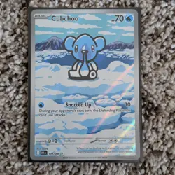 Pokemon Cubchoo 109/086 BLK EN Holo 70 HP Basic English Card - Image 1
