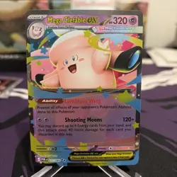Pokemon TCG Mega Clefable EX 031/088 Holo Rare English Stage 1 Card - Image 1