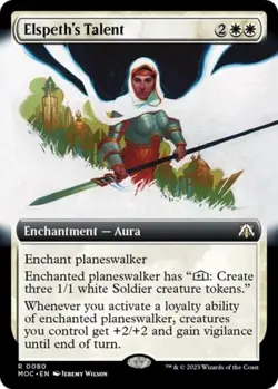 ~ Elspeth's Talent (Extended Art) ~ NM Foil ~ ~ MTG ~ - Image 1