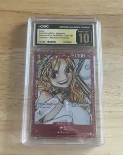Nami One Piece 2023 Premium Card Collection Film Red Japanese ST01-007 Cgc 10 - Image 1