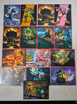 Magic Teenage Mutant Ninja Turtles Arts Cards 12 Normal 3 Gold Signed - Image 1