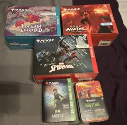 Magic Lot 3 Magic Bundle Boxes 1 Theme Deck and 1 Magic Raphael Tin Sealed New - Image 1