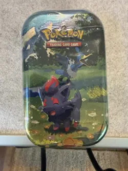 Pokemon Ascended Heroes Mini Tin Zorua and Cramorant Factory Sealed in Hand!!! - Image 1