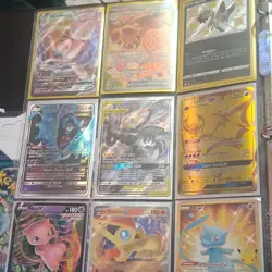 Pokemon TCG Binder Collection Mixed Lot Pikachu Mew GX EX V Foil Holo Cards - Image 1