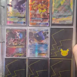 Pokemon TCG Binder Collection Mixed Lot Pikachu Mew GX EX V Foil Holo Cards - Image 3