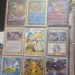 Pokemon TCG Binder Collection Mixed Lot Pikachu Mew GX EX V Foil Holo Cards - Image 4