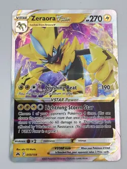Zeraora VSTAR 055/159 Holo Rare VSTAR Crown Zenith Pokemon Near Mint - Image 2