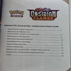 Charmander Obsidian Flames S&V Pokemon TCG Evolved Player's Guide ETB BOOKLET - Image 2