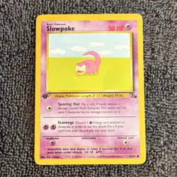1999 Pokemon Fossil Slowpoke 1st Edition 55/62 - Vintage WOTC - NM [#2] - Image 1