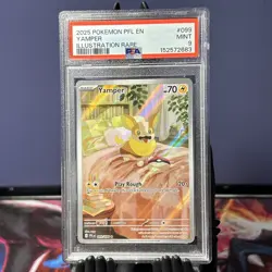 2025 POKEMON PFL EN-PHANTASMAL FLAMES ILLUSTRATION RARE #099 YAMPER PSA 9 - Image 1