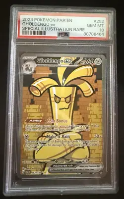 Gholdengo EX 252/182 Special Illustration Rare Pokemon PSA 10 *160 - Image 1