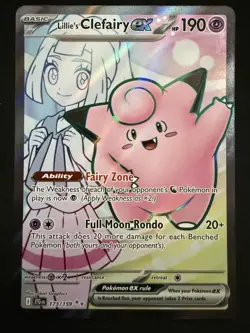 Lillie's Clefairy ex 173/159 Journey Together Ultra Rare Holo Pokemon NM - Image 1