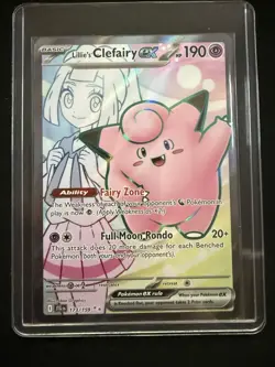 Lillie's Clefairy ex 173/159 Journey Together Ultra Rare Holo Pokemon NM - Image 5