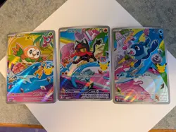 Pokemon TCG First Partner Illustration Collection Series 1 Alola Starters - Image 1
