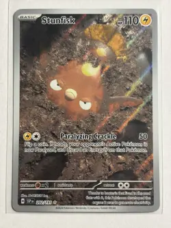 Pokemon TCG Stunfisk 202/191 Illustration Rare, Surging Sparks - Image 1