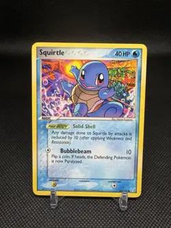 Pokemon Squirtle EX Crystal Guardians 64/100 Regular Basic 40 HP Turtle English - Image 1