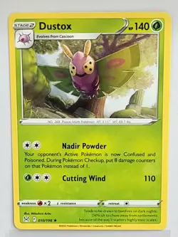Dustox 10/196 Pokemon Lost Origin - Holo Rare- NM/M - Image 1