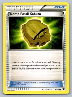 Pokemon TCG XY - Fates Collide Dome Fossil Kabuto 96/124 - Image 1