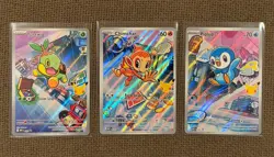 Chimchar Piplup Turtwig Pokemon 30th Anniversary First Partner Set 040 041 042 - Image 1