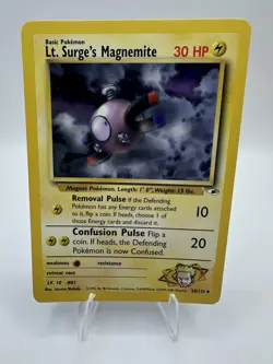 Lt. Surge’s Magnemite 50/132 - Gym Heroes - Vintage 1999-2000 - Pokemon TCG - Image 1