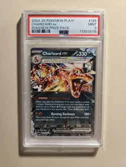 Charizard ex PLAY! STAMP POKEMON PRIZE PACK #125 PSA 9 - Image 1