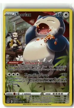 Snorlax ⭐ TG10/TG30 Holo Lost Origin Trainer Gallery Pokemon NM - Image 1