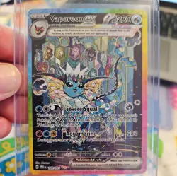 🔥🔥Vaporeon EX 149/131. Pokemon. Prismatic Evolutions NEAR MINT pack fresh 🔥🔥 - Image 2