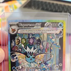 🔥🔥Vaporeon EX 149/131. Pokemon. Prismatic Evolutions NEAR MINT pack fresh 🔥🔥 - Image 4